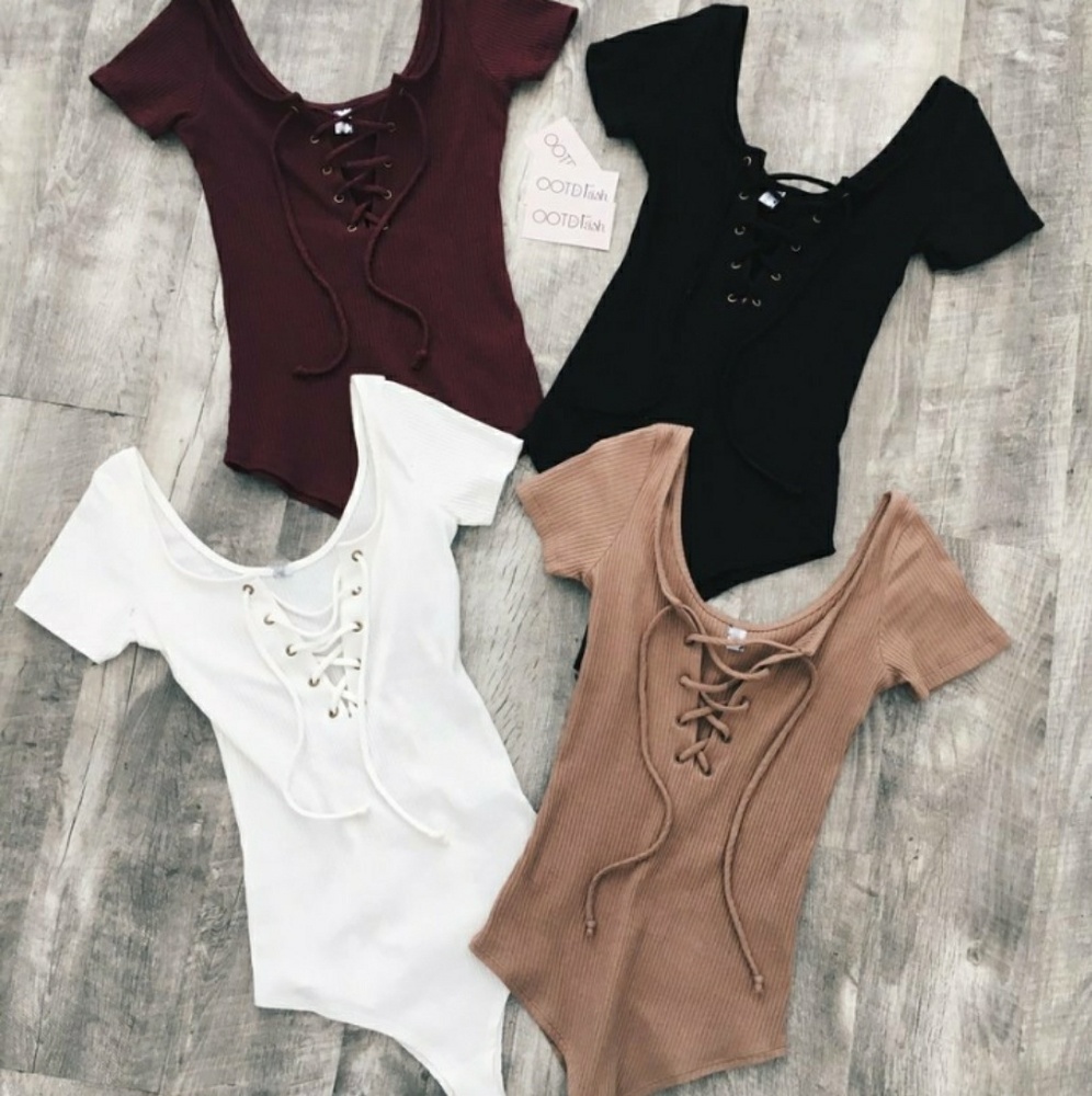 FINAL PRICE!!!! LACE FRONT BODYSUIT FOR THE FALL!