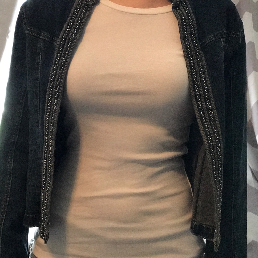 Beaded Jean Jacket