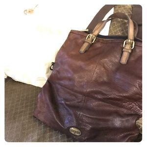 Genuine Leather Fossil Explorer Tote
