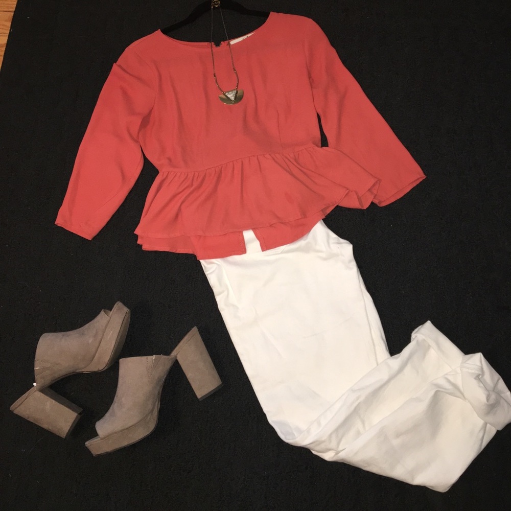 Forever 21 rustic orange blouse