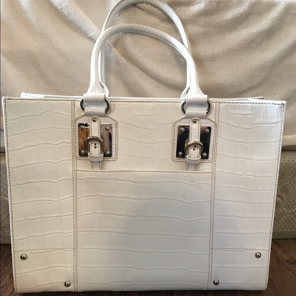 White Wilsons Leather Tote Bag