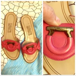 Salvatore Ferragamo Shoes - Salvatore Ferragamo Pink Slides Salvatore Ferragamo Shoes - Salvatore Ferragamo Pink Slides