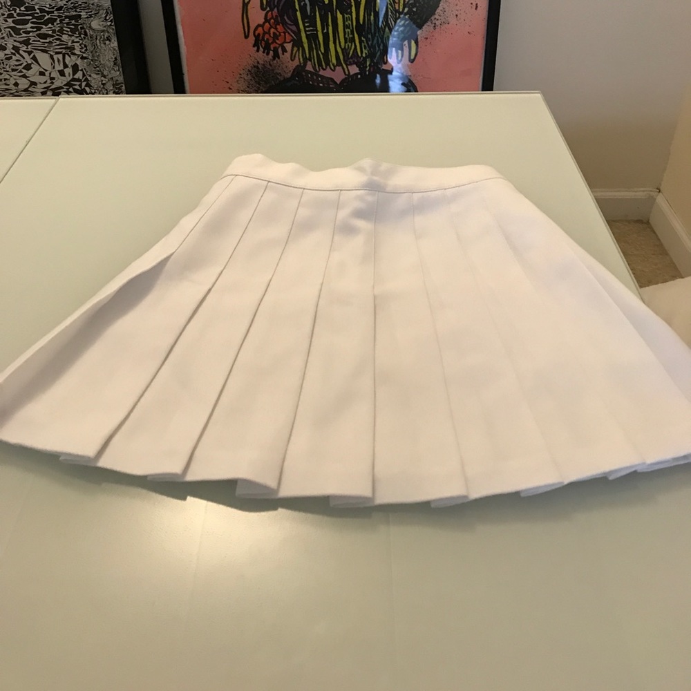 American apparel white tennis skirt