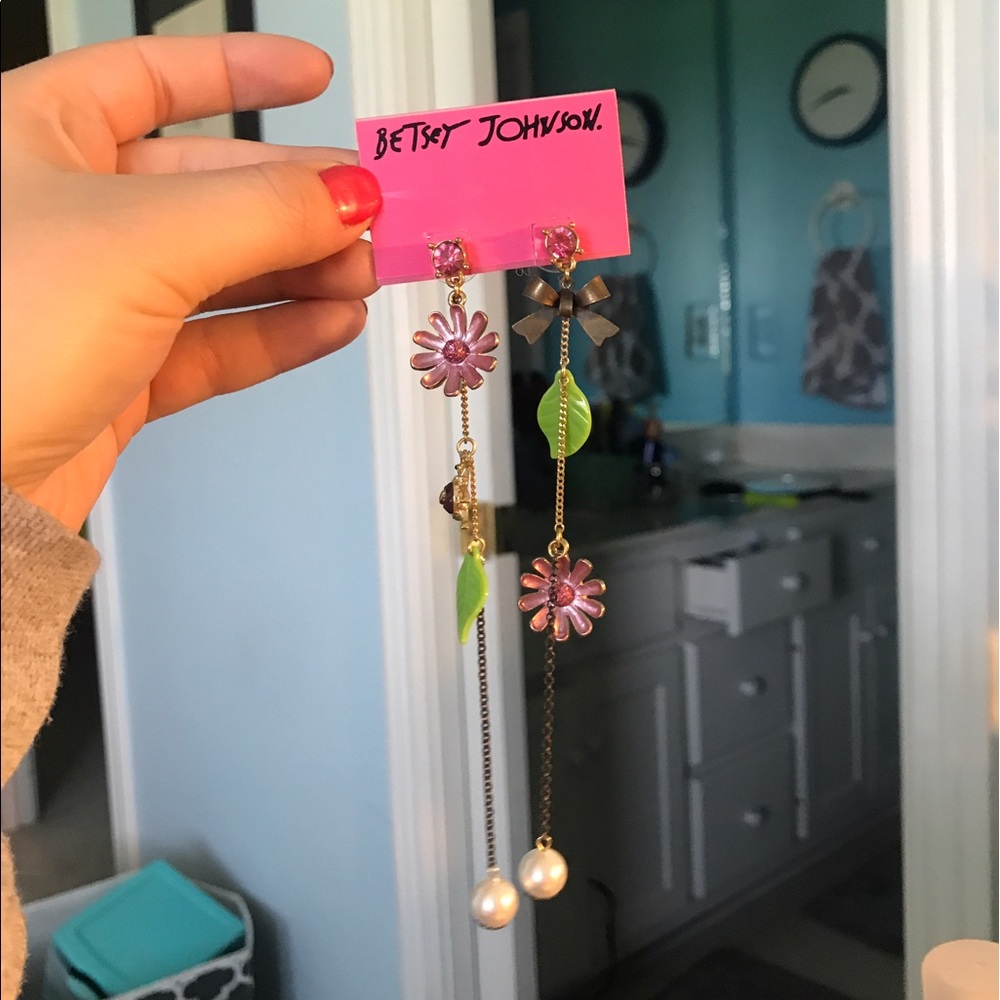 Long Betsey Johnson Earrings