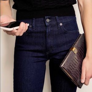 Gap women's high rise skinny jeans dark wash