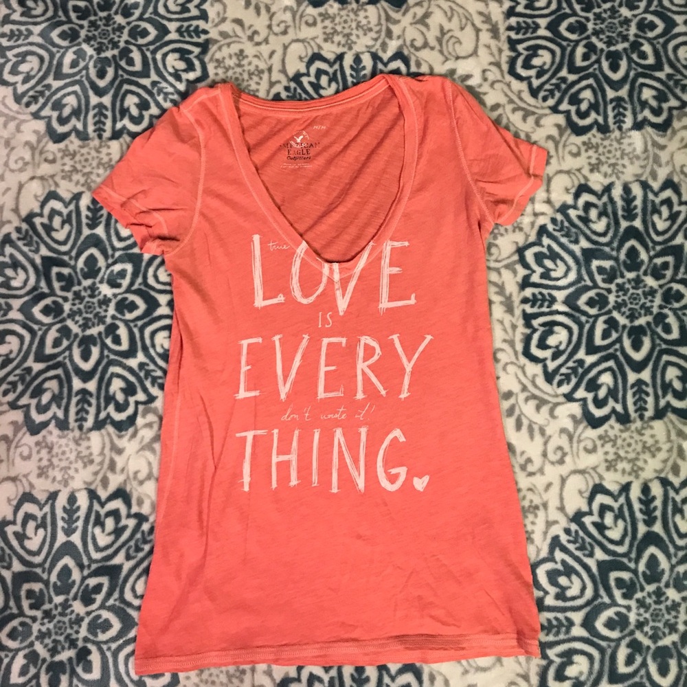 Peach American Eagle Tee