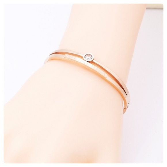 ♦️LAST 1♦️5🌟 SS RGP CZ "Eternal Love"Bangle - Picture 2 of 6