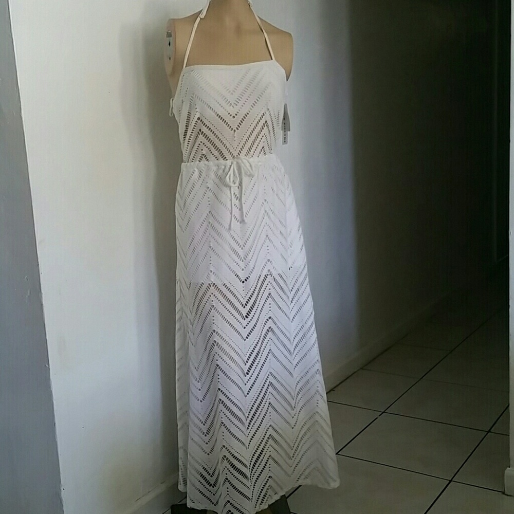 Robin Piccone Raquel Maxi Dress Cover Size S White
