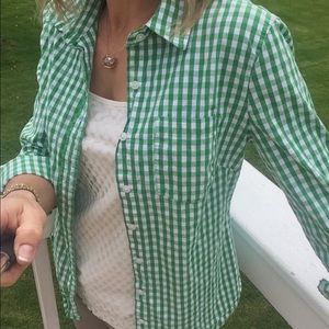 Banana Republic Soft Wash Gingham Check Shirt