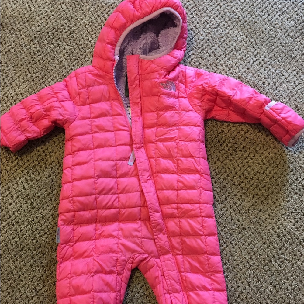 North face snowsuit. 12-18 months