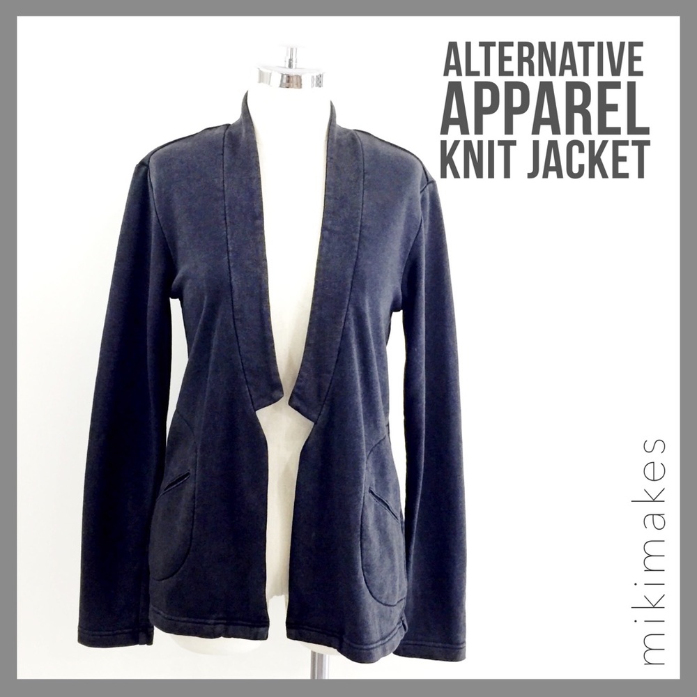 [ alternative apparel ] terry notched lapel blazer