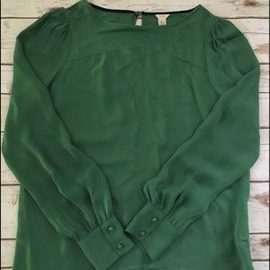 J Crew 100% silk shirt Size 8