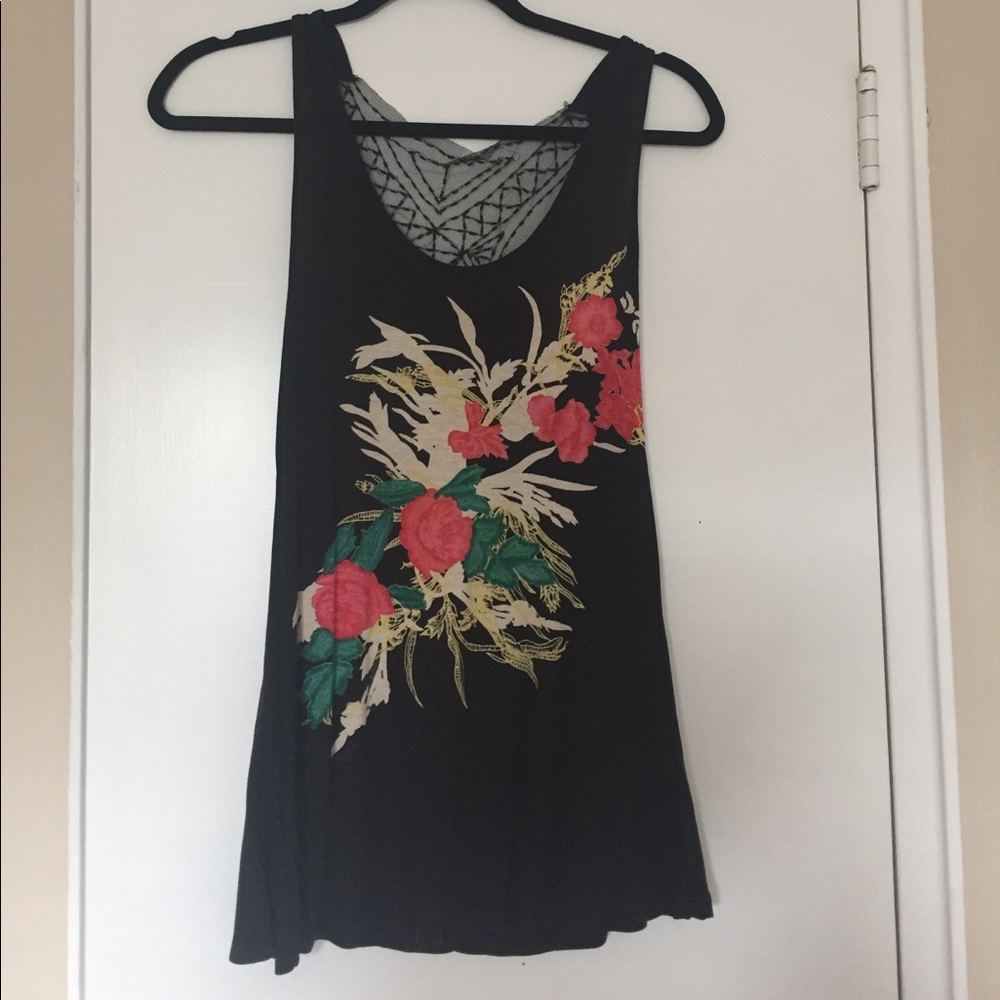 Black beaded forever 21 tank