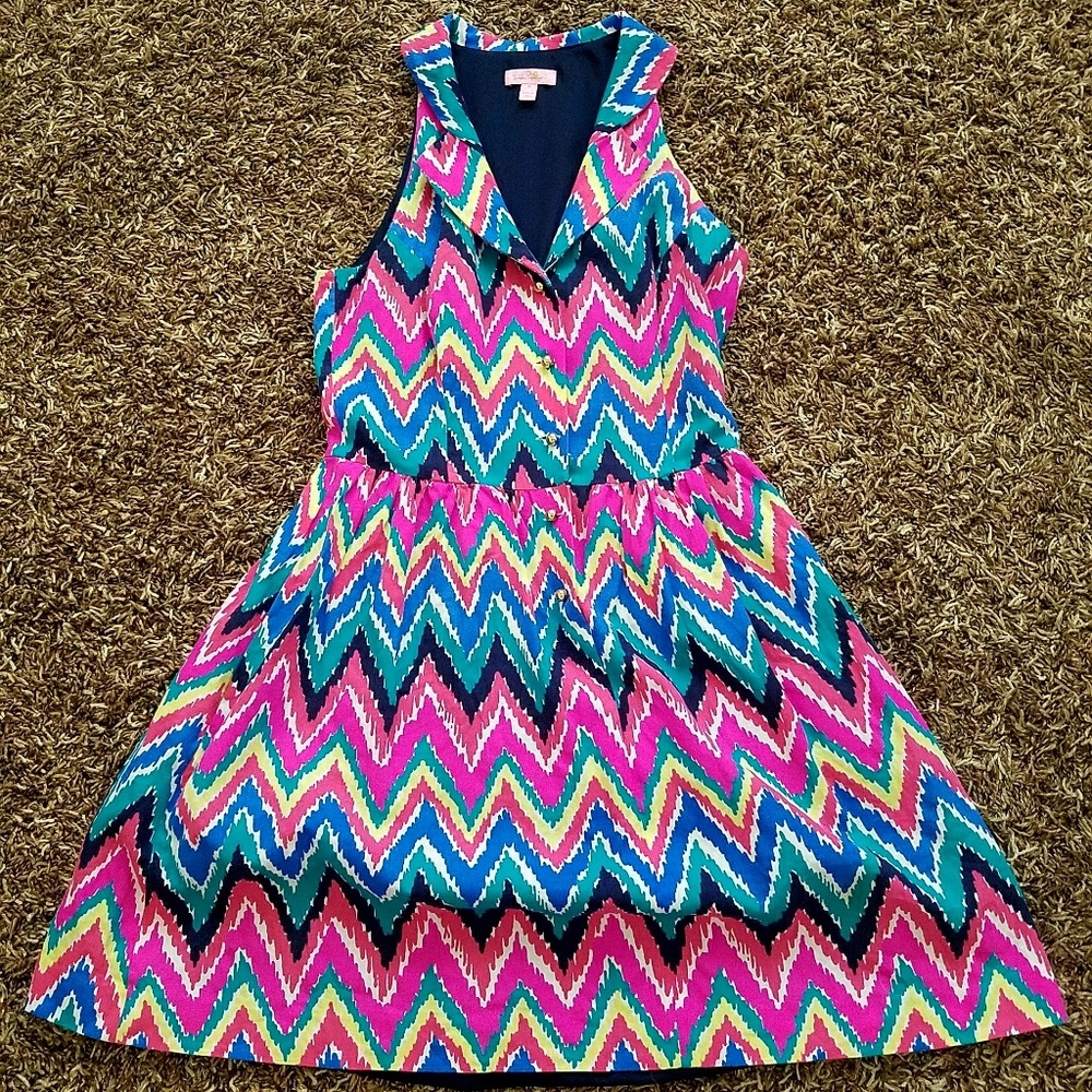 Lilly Pulitzer Sherlynn Dress Hearts A Flutter - Picture 1 of 5