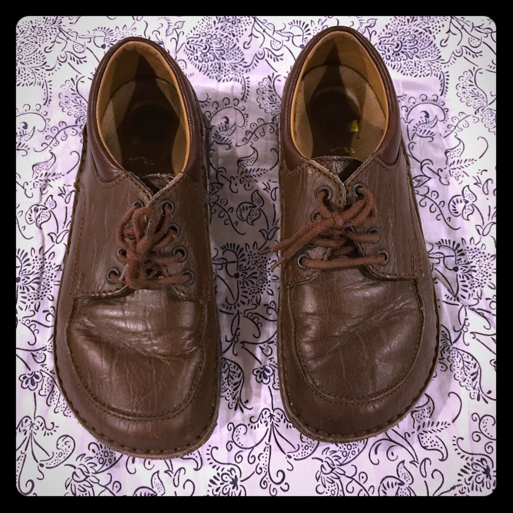 Brown Leather Birkenstock Lace Up Shoe