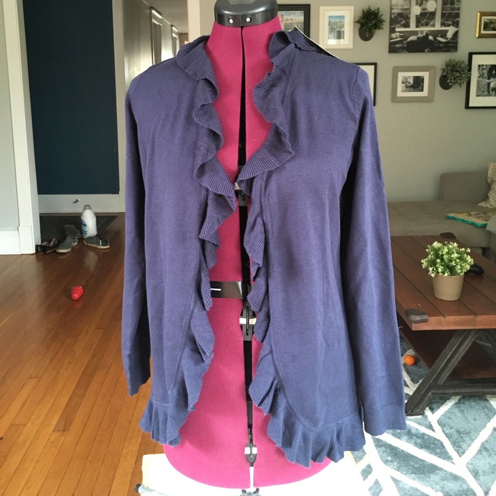 NWT Lovely Scalloped Cardigan