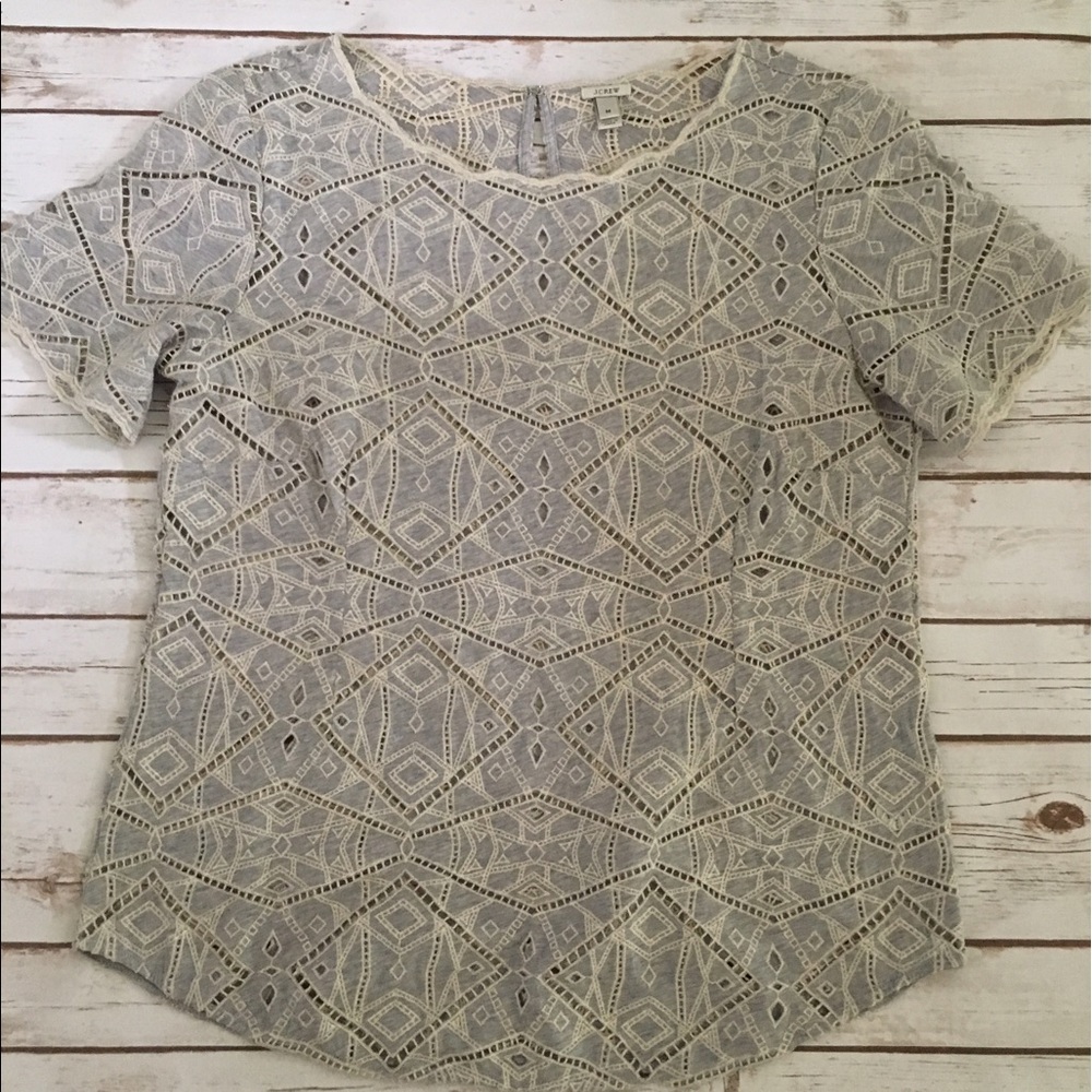 J. Crew Medium Eyelet shirt