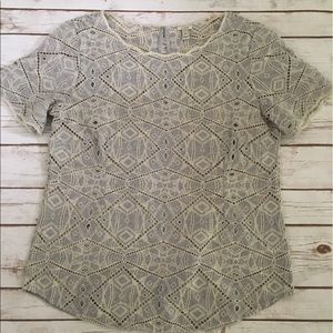 J. Crew Medium Eyelet shirt