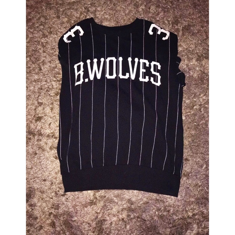 H&M B Wolves Crewneck sweatshirt black/white