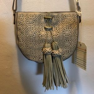 Taupe cross body Boho bag!