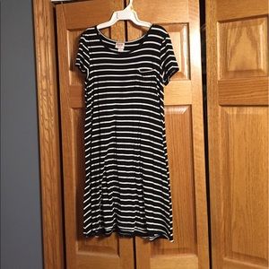 Black and white t shirt dress