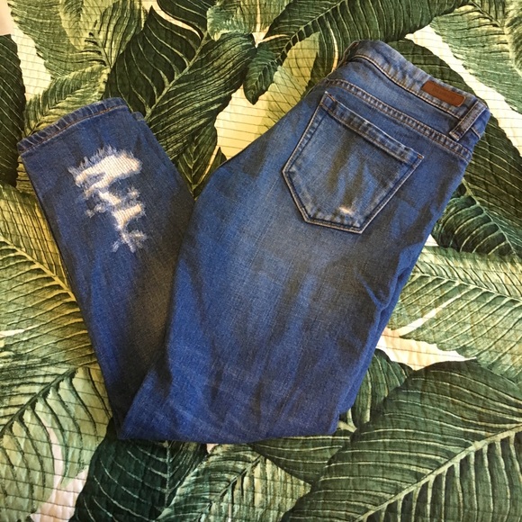 Madewell Denim - BLANK nyc skinny distressed ankle jeans