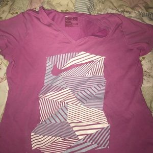 Pink Nike work out shirt