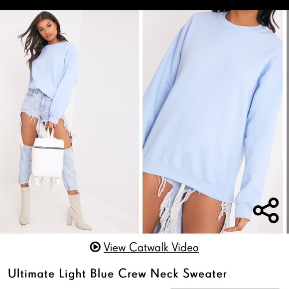 Ultimate blue crew neck sweater - Picture 2 of 7