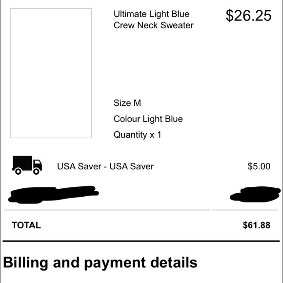 Ultimate blue crew neck sweater - Picture 6 of 7