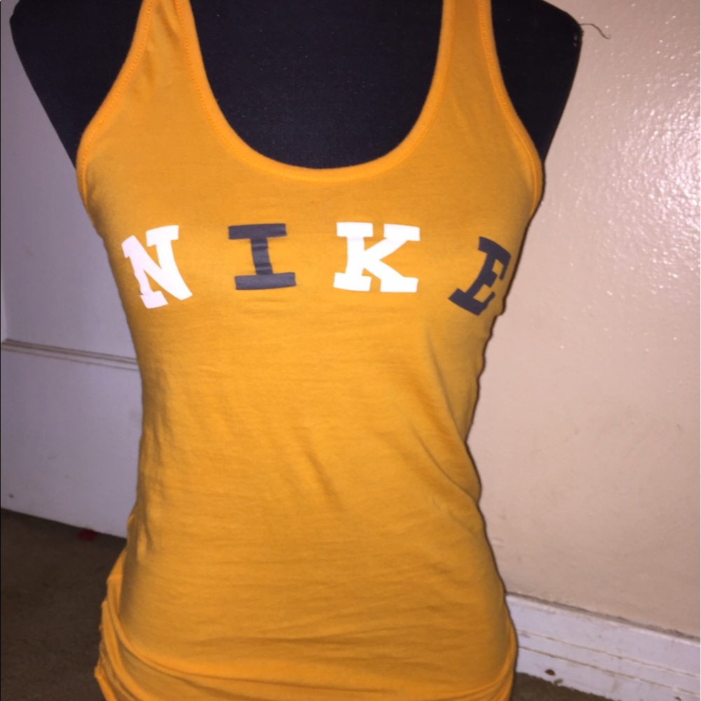 Orange Nike tank top