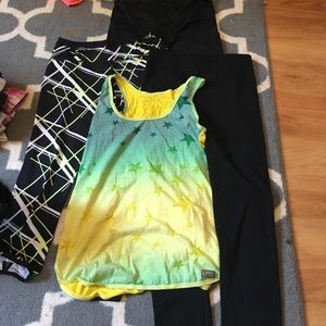 Bundle of women's athletic clothing