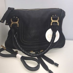 Chloe Marcie Medium Black Handbag Satchel Chloe Marcie Medium Black Handbag Satchel