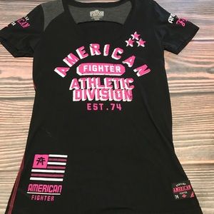American Fighter by Affliction black and pink tee