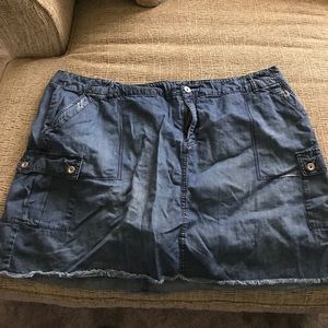 Lane Bryant jean skort shorts skirt sz28