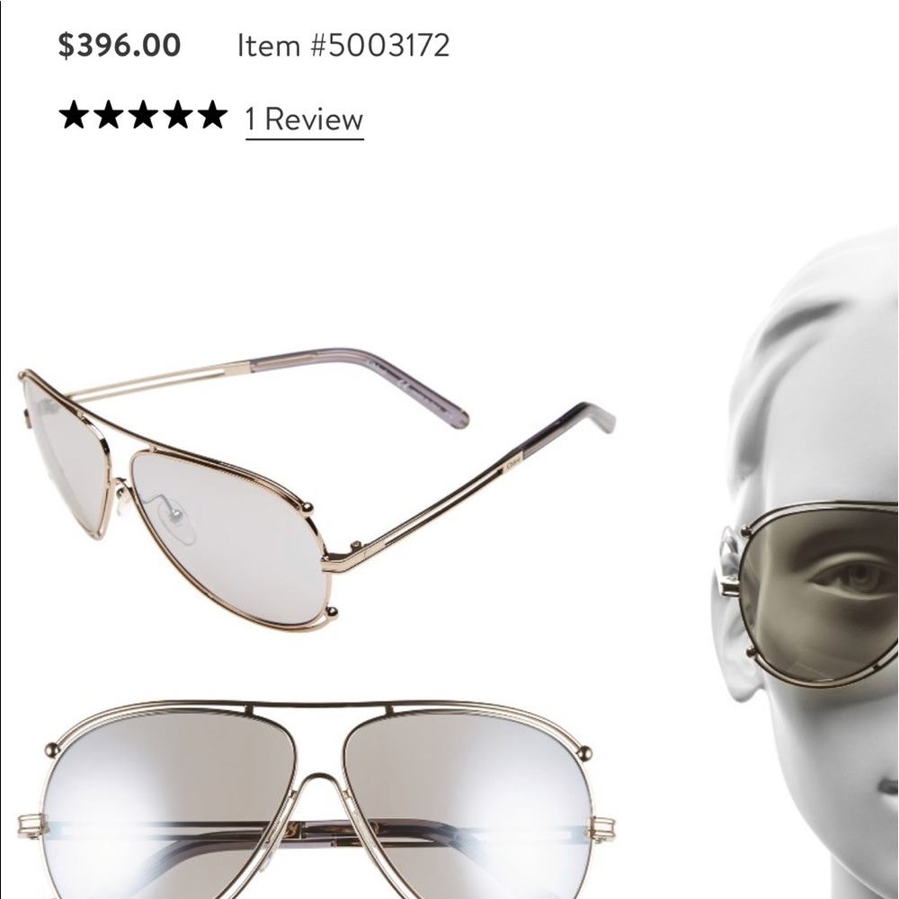 NEW | ROSE GOLD MODIFIED AVIATOR CLEAR | OVERSIZED - Picture 5 of 8