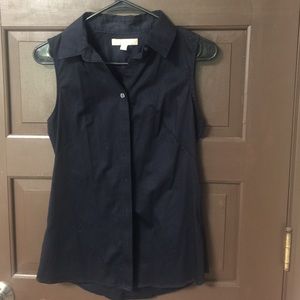 Navy blue button up