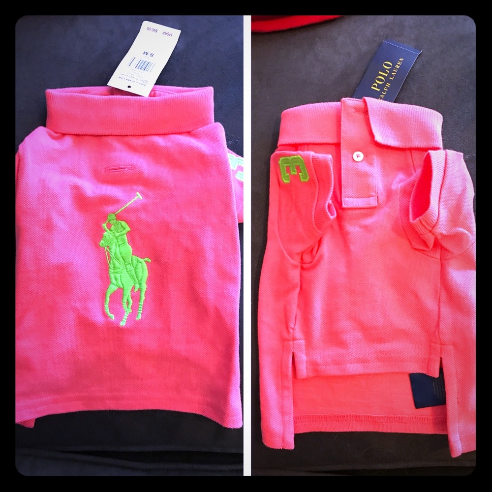 Pink Polo Dog Shirt