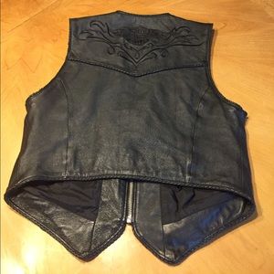 Harley Davidson Leather Vest Ladies