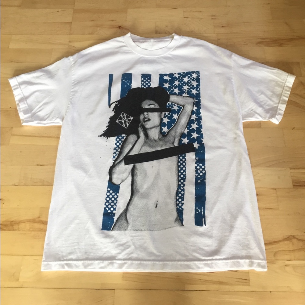 American Flag Girl Tee Shirt
