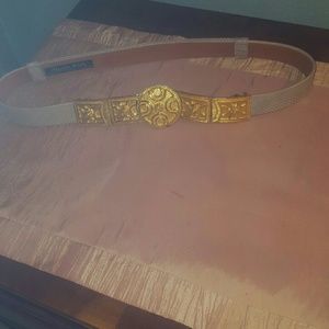 Alexis Kirk adjustable snake skin belt.