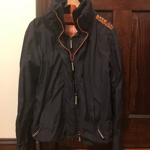 Superdry pop zip hooded windcheater jacket