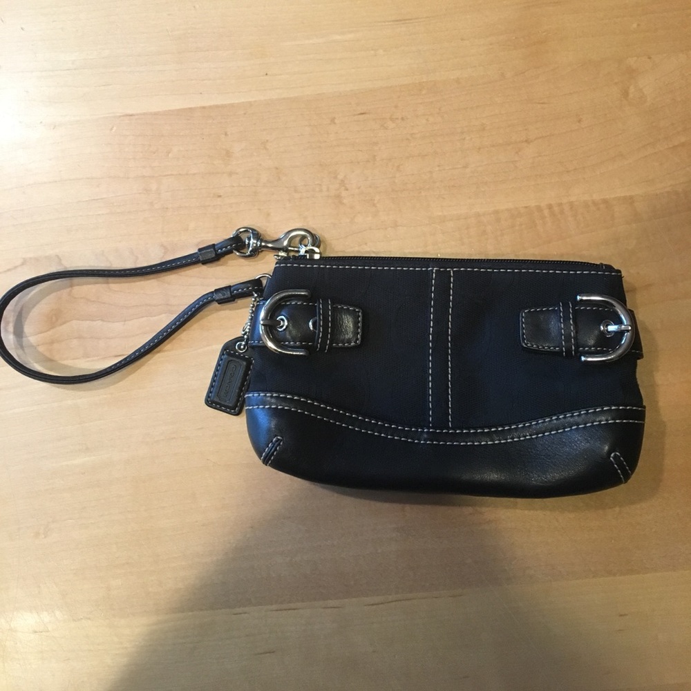 Black Coach Wristlet