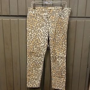 Leopard print denim. Joe's Jeans wild.