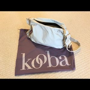 Kooba cross body shoulder bag. Cream color.