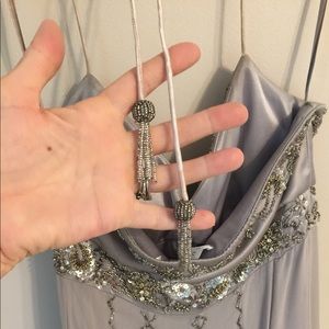 Sue Wong Dresses - Sue Wong Silver Beaded Flapper Dress Sue Wong Dresses - Sue Wong Silver Beaded Flapper Dress