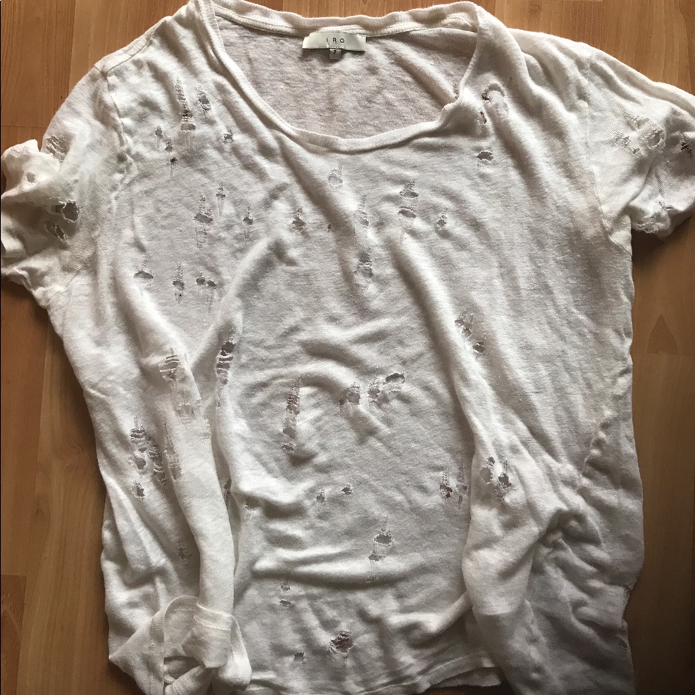 Iro Destructed T in White
