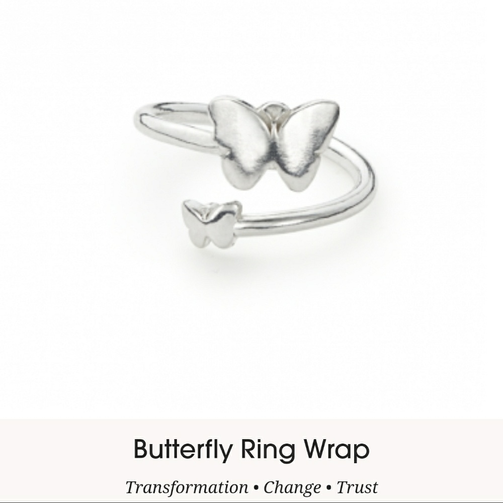 *SOLD* ALEX AND ANI BUTTERFLY RING WRAP - Picture 3 of 3