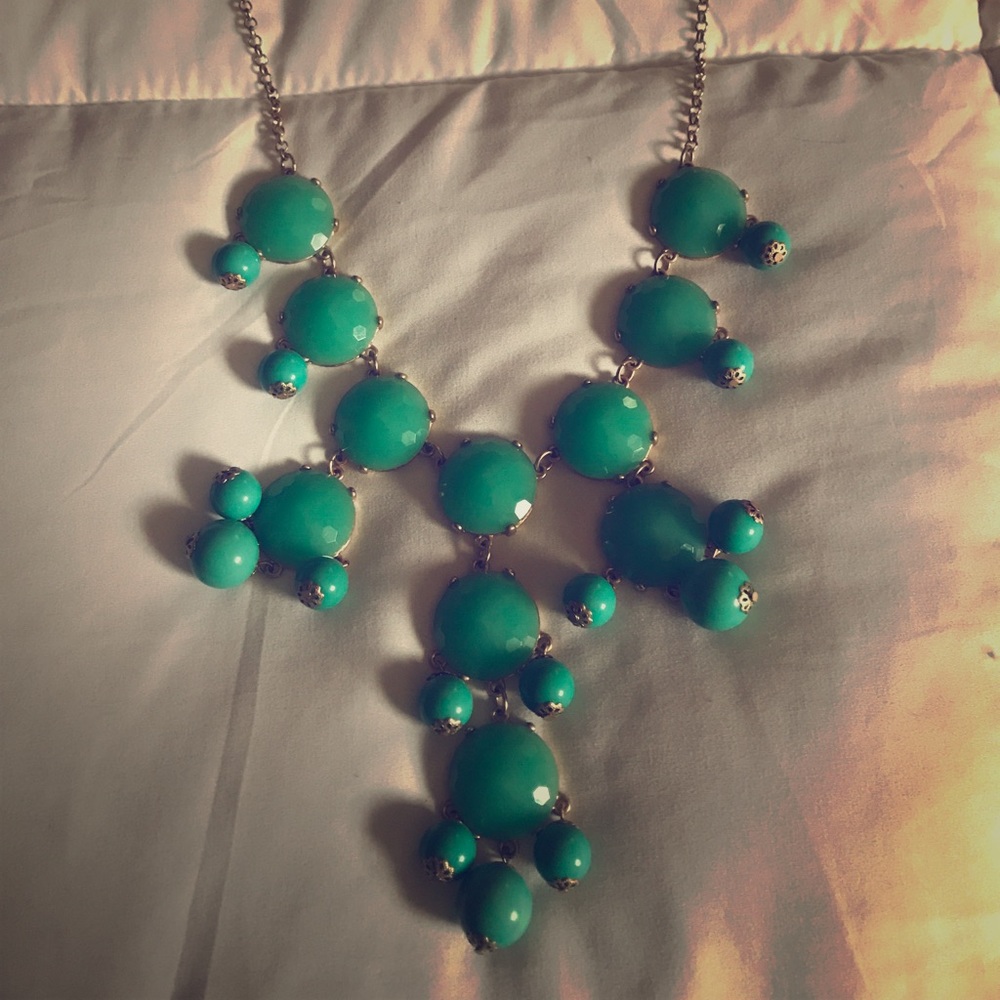 Teal Bubble Necklace