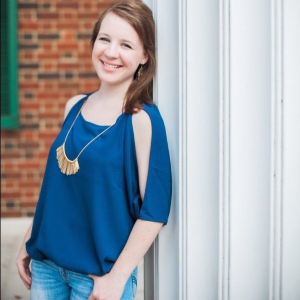 Blue business shirt
