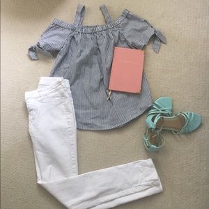 WHITE JEANS size 0 Regular worn once